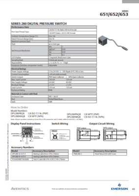 AVENTICS 600 ACCESSORIES CATALOG 651, 652, 653 SERIES: ACCESSORIES